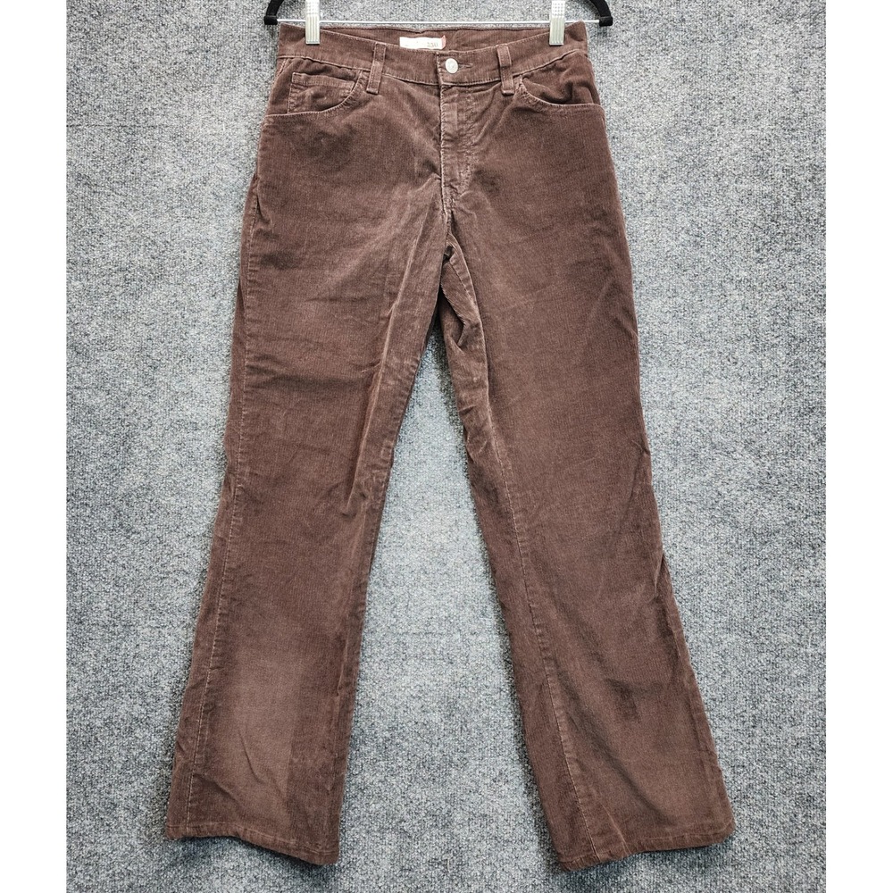 Levi's 550 Relaxed Bootcut Women's Stretch Corduroy Pants Brown Size 8 Medium